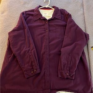 Vintage LL Bean fleece lined flannel shirt